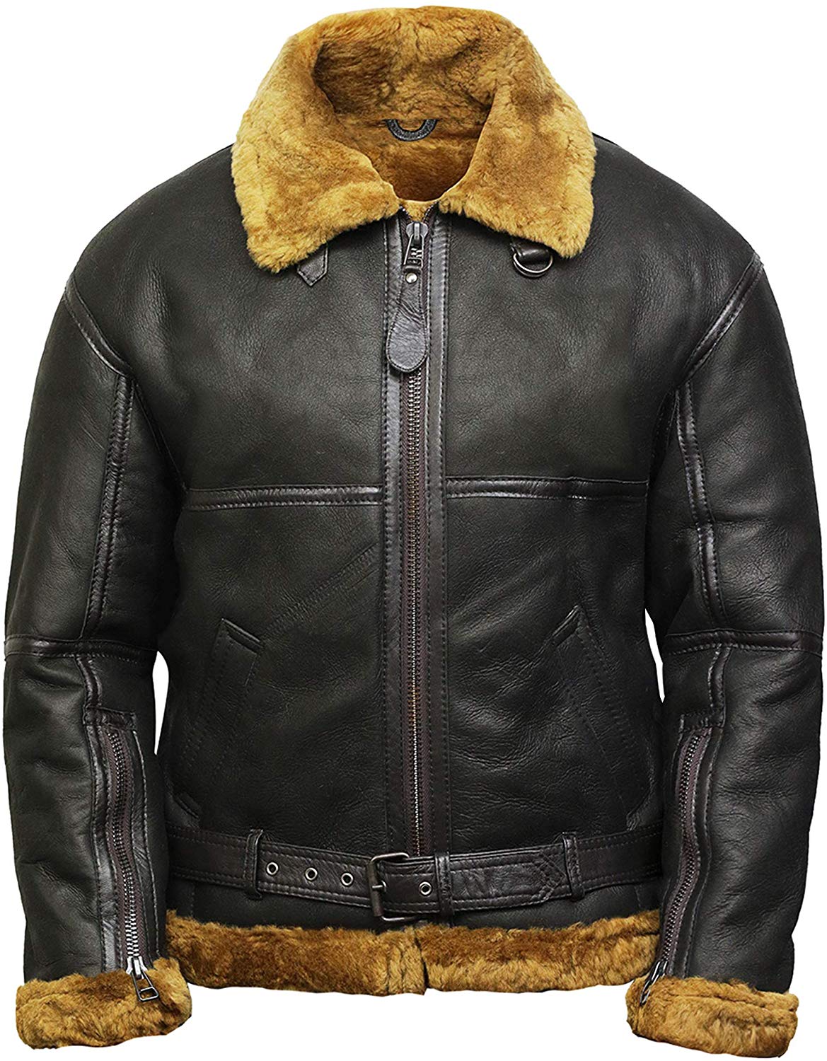 Shearling Leather Jackets Bomber Royal flying aviator | VearFit