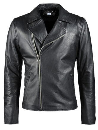 VearFit Ghost Rider Nicolas Cage Hero Black Faux Leather Biker Jacket for Men Flim Jacket