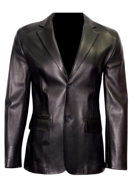 black faux formal coat