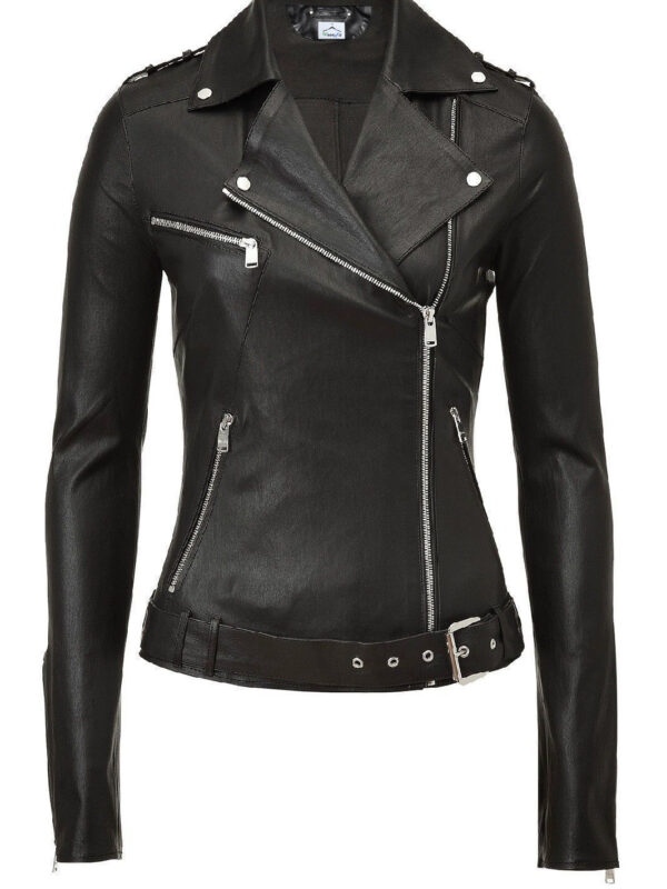 Women Motorcycle Faux Leather