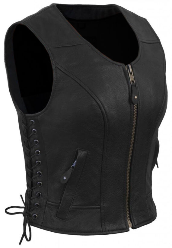 Women Leather vest Coat