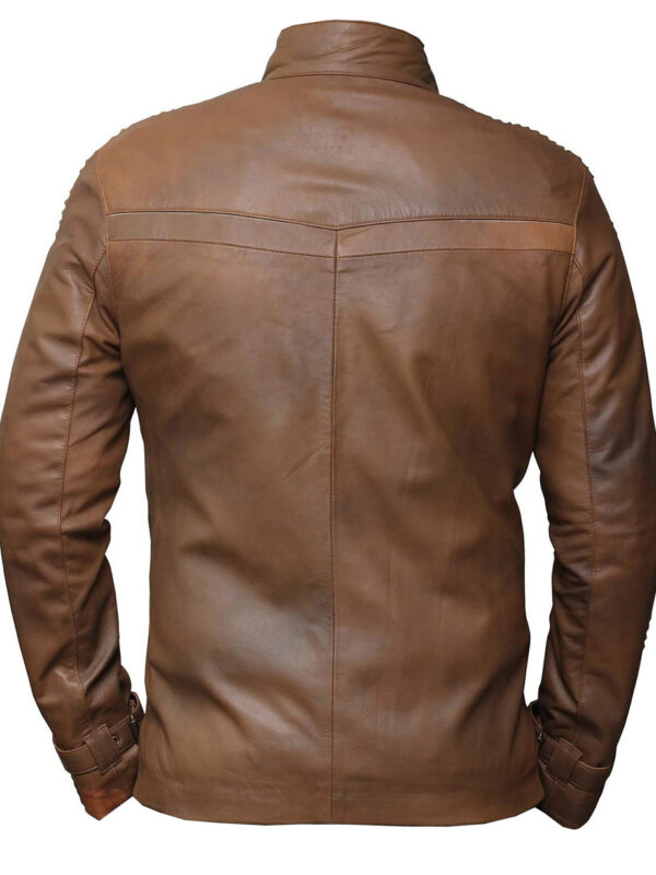 Shearling Leather Jackets Aviator Men Sheepskin Brown