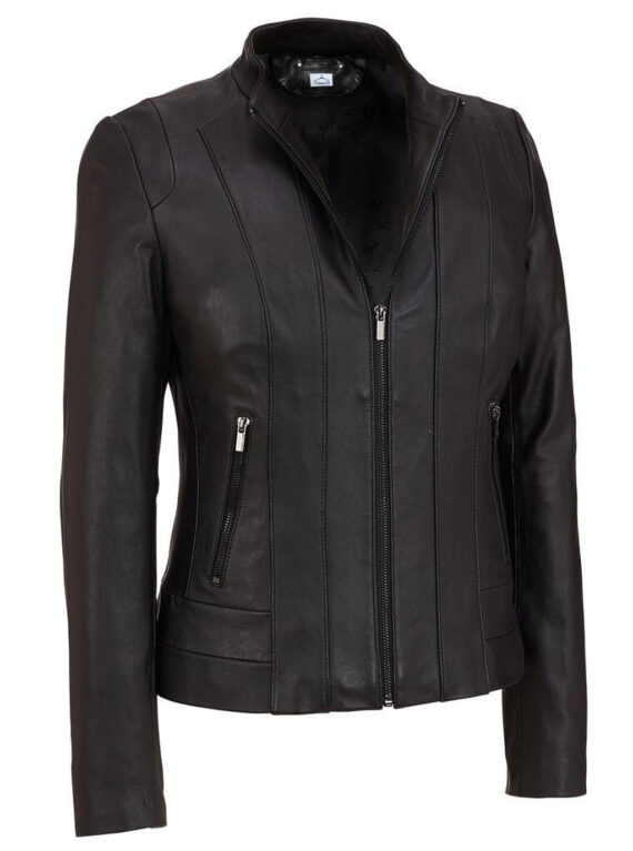 Women Faux leather coat