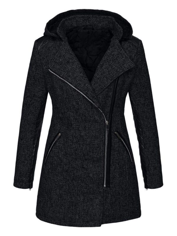 Hooded Wool Trench coat