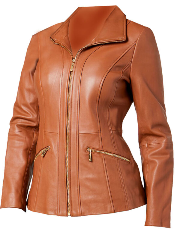 Women Blazer Leather Coat