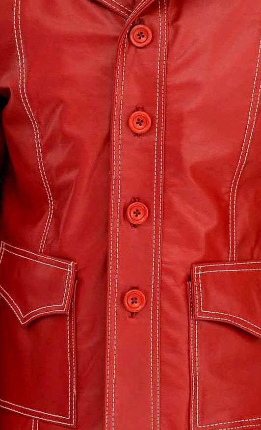 Fight Club Red Leather Jacket for sale | VearFit