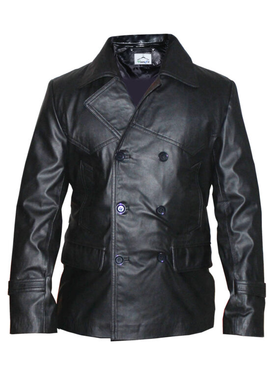 Double Breast Men Leather Jackets