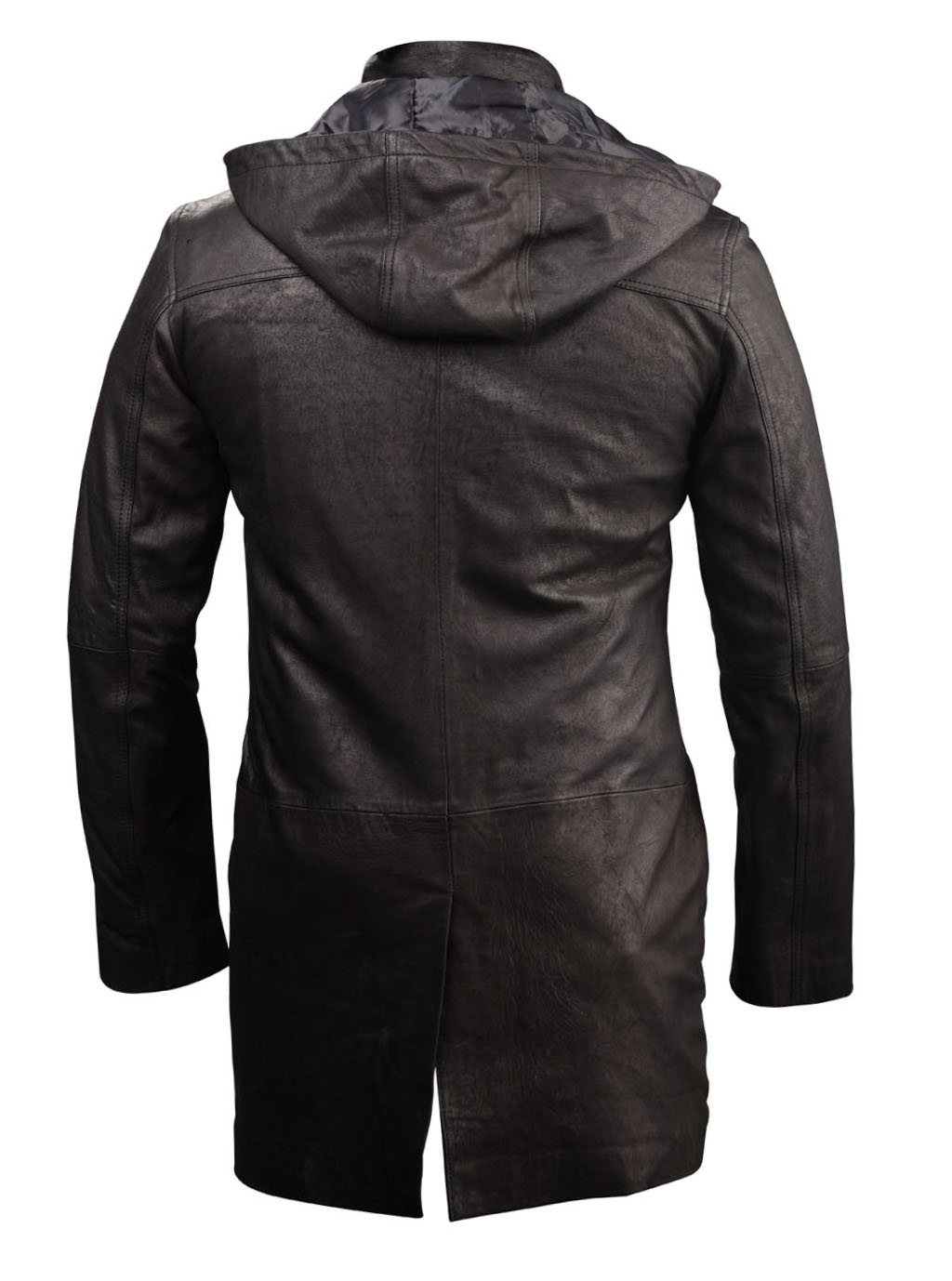 Snuff Leather Jackets Blazar Trench Coat Hooded Men | Buy Now