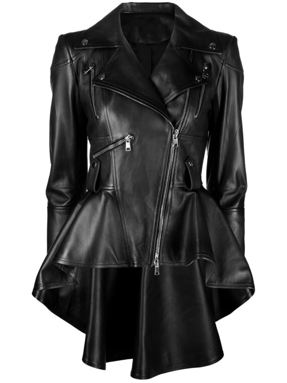 Medusa Black Leather Jacket
