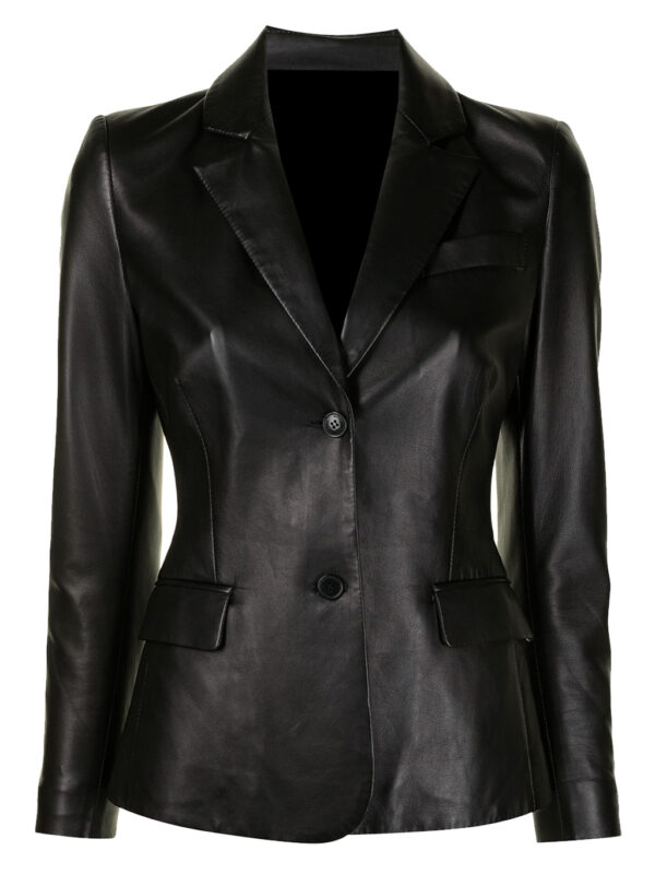 Blazer Women Leather Coat