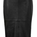 Handmade Selrita Genuine Lamksin Leather Pencil Skirt